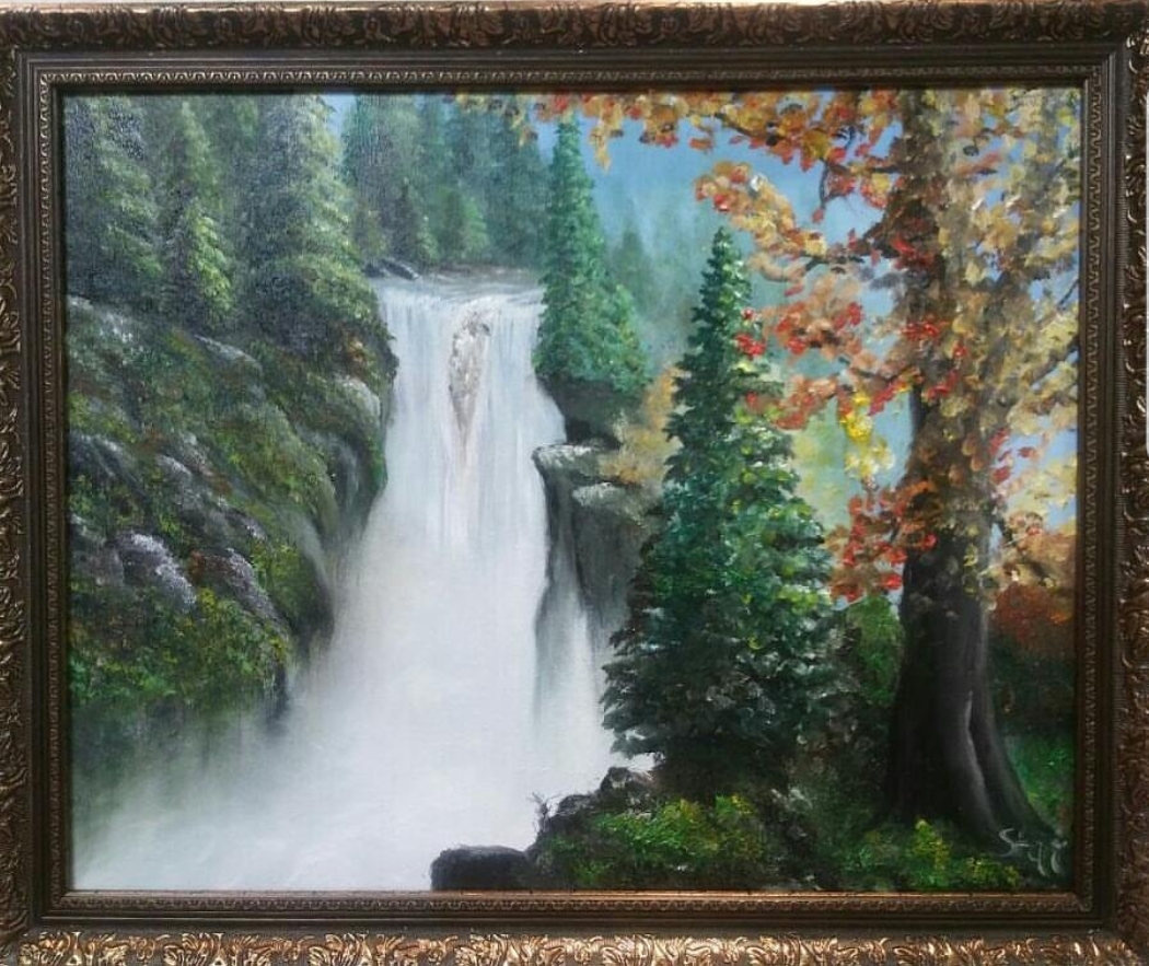 Картина Осенний водопад художник Hellenka Star